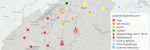 Die interaktive Karte auf Bodenmessnetz.ch visualisiert den Bodenzustand mit einem Ampelsystem.